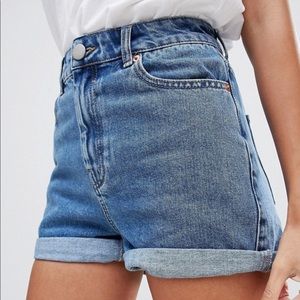 Mid-rise Denim Shorts